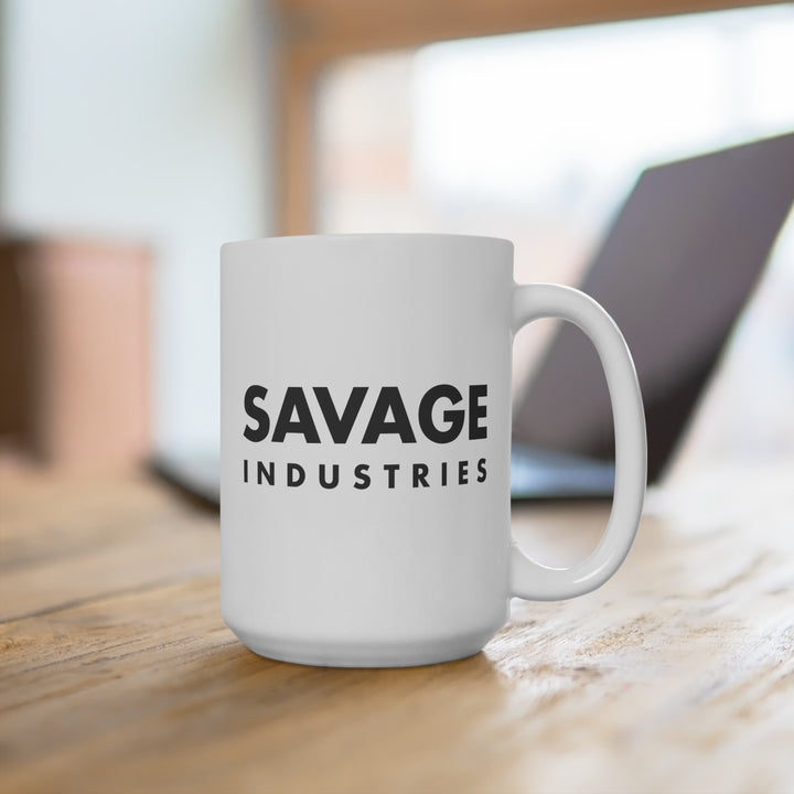 Savage Industries Ambidextrous White Mug