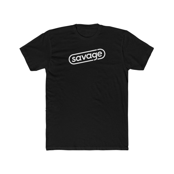Savage Snappy Tee (white logo) (Cotton)