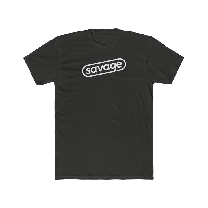Savage Snappy Tee (white logo) (Cotton)