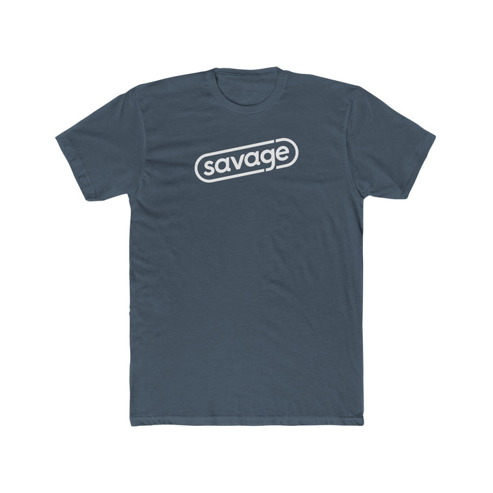 Savage Snappy Tee (white logo) (Cotton)