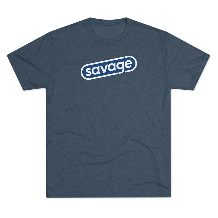 Savage Snappy Tee (blue logo) (Tri-Blend)