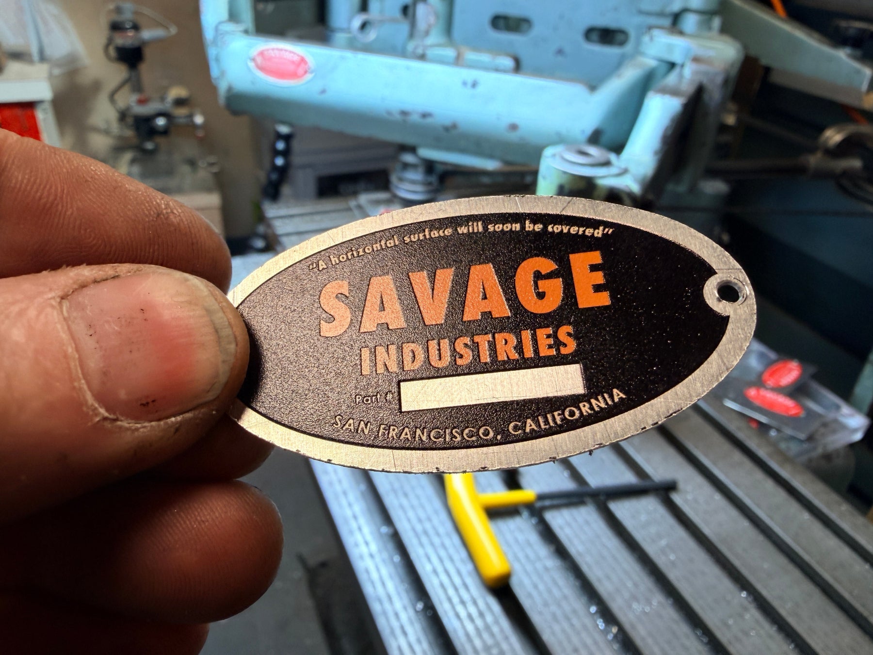 Savage Industries Workshop Machine Labels – Savage Industries Shop