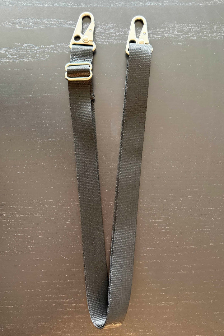 Black strap with 2 metal clasps