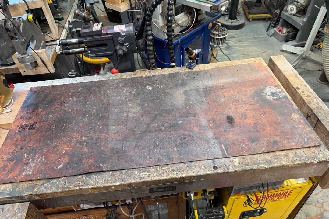 Adam's Leather Workbench Cover Keychain Tab