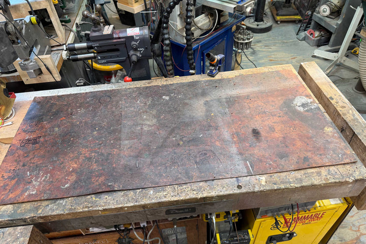 Adam's Leather Workbench Cover Keychain Tab