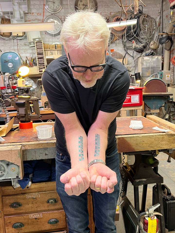 Adam Savage's Temporary Ruler Tattoo (2 pack)