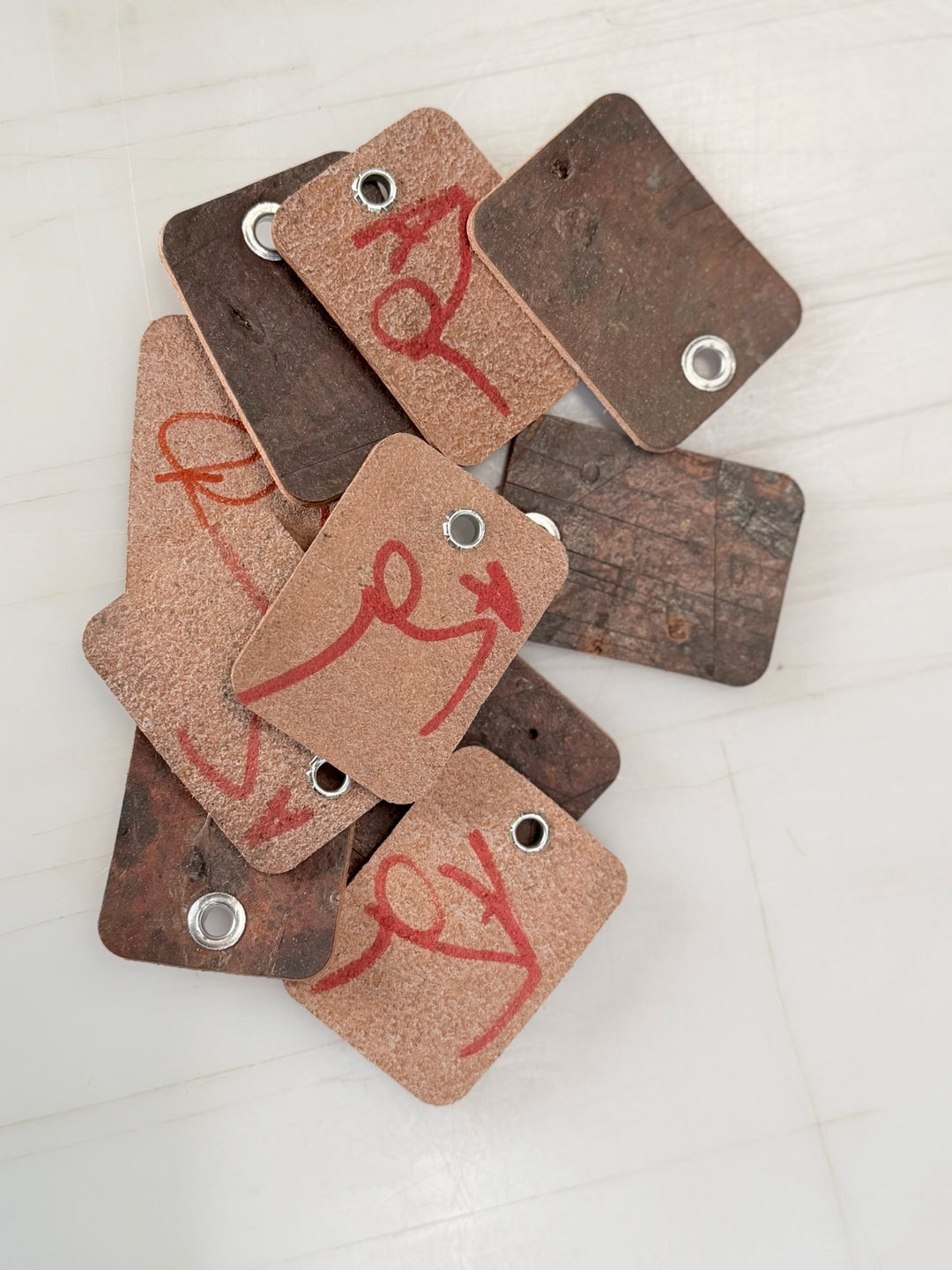 Adam's Leather Workbench Cover Keychain Tab