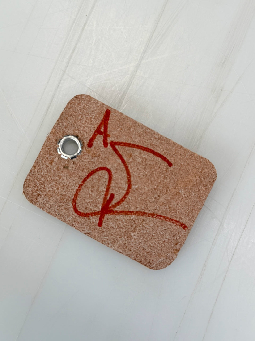 Adam's Leather Workbench Cover Keychain Tab